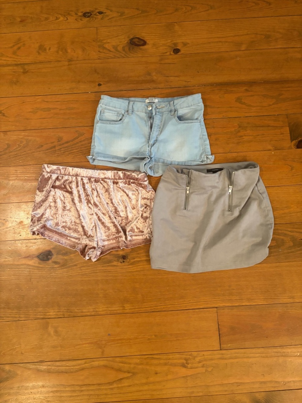 Forever 21 Lot of 2 Shorts & 1 Skirt